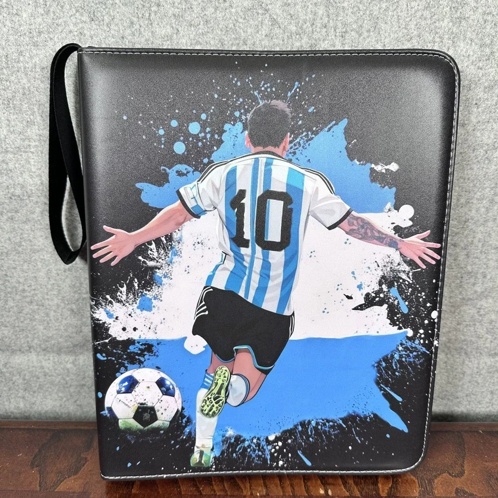 NEW Collectible Card Holder Soccer Theme Zip Folder